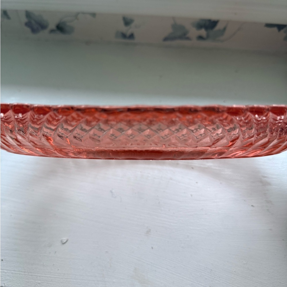 Vintage Anchor Hocking Miss America Pink Depression Glass Celery Dish - Picture 12 of 12